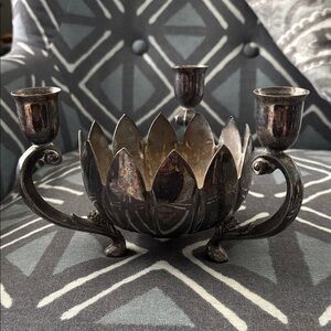 Leonard Vintage Silver Candelabra